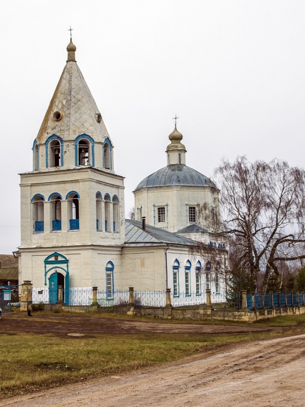 Старый Бурец. Церковь Владимирской иконы Божией Матери. Ноябрь 2019 г..