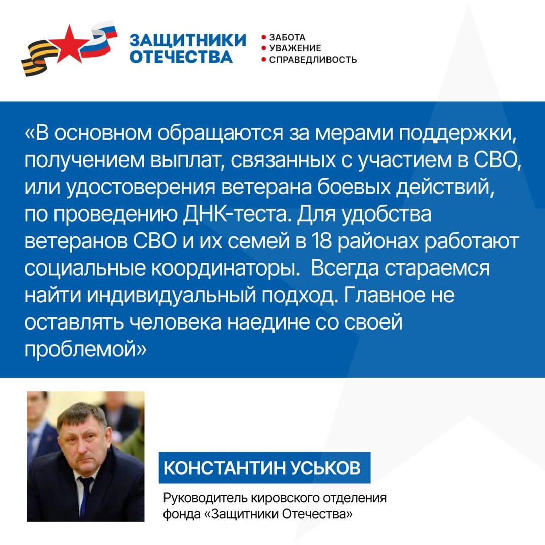 🇷🇺 Кировскому филиалу фонда «Защитники Отечества» — 2 года!.