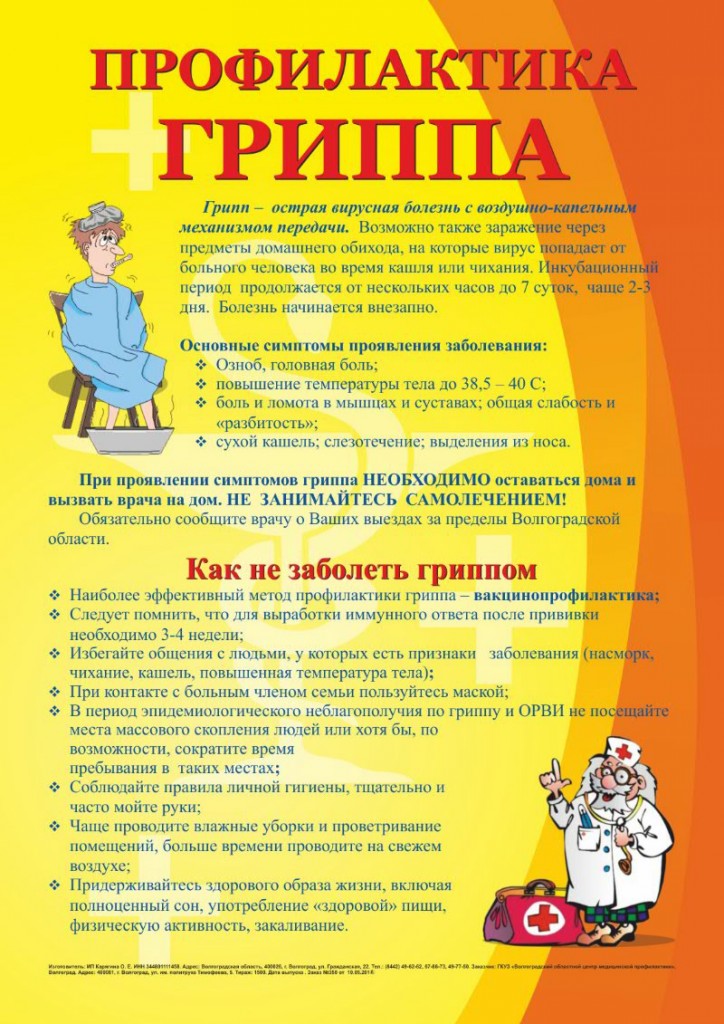 Профилактика гриппа!!!.